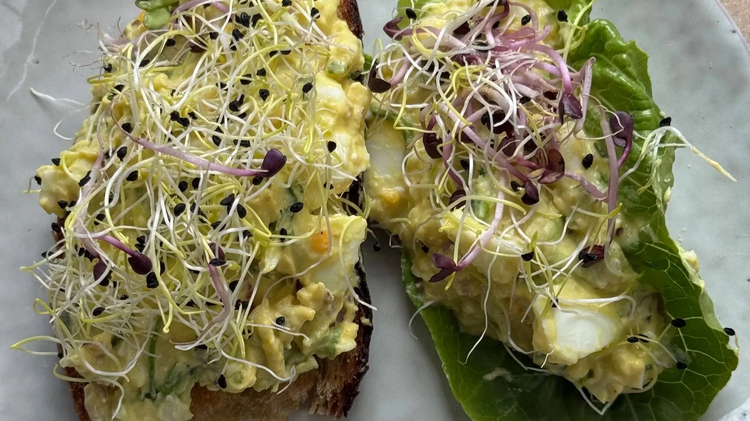 Creamy Egg &amp; Avocado Breakfast 