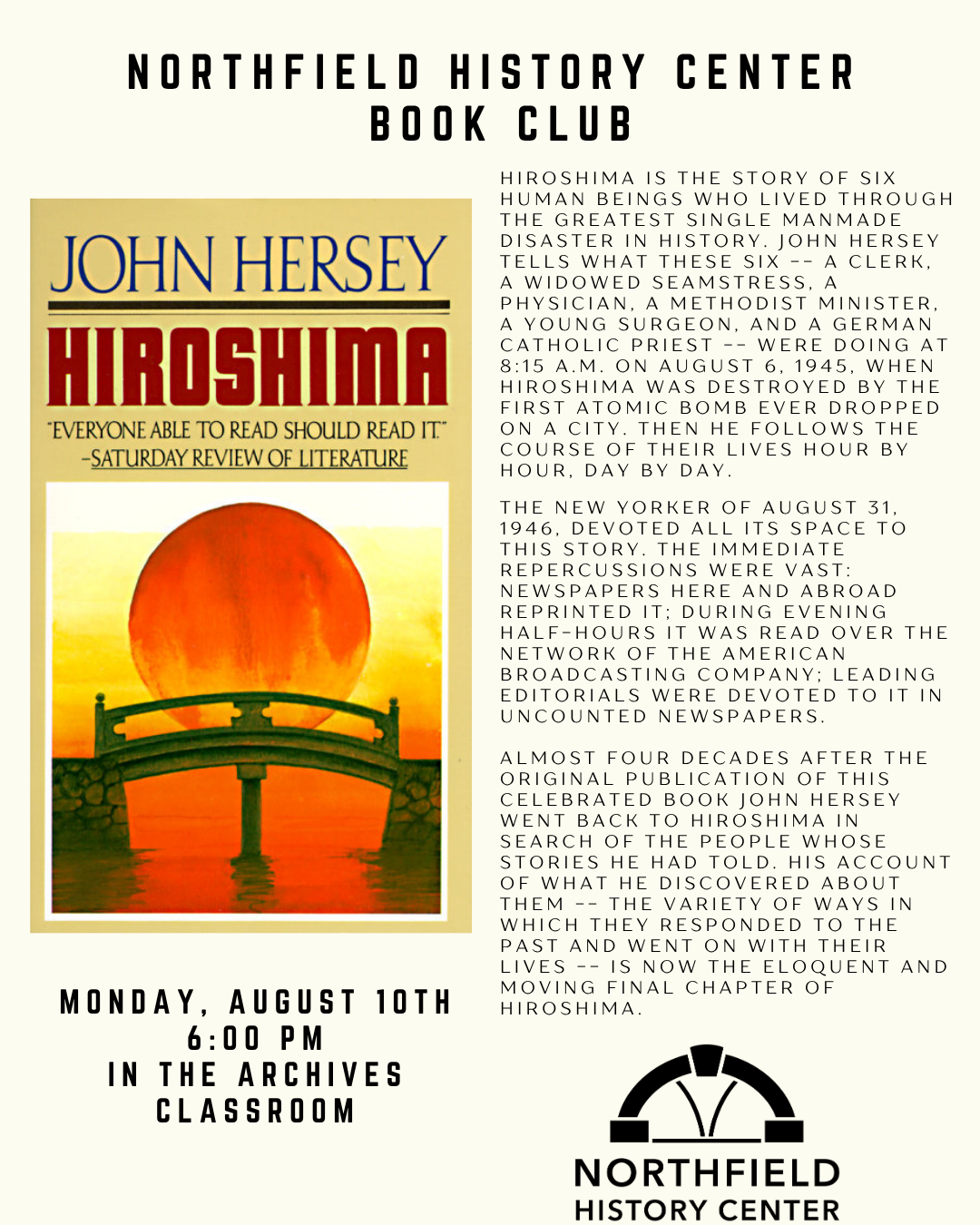 August History Book Club