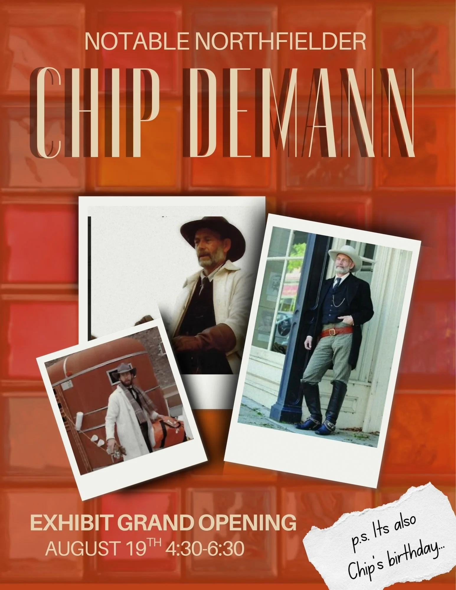 Notable Northfielder, Chip Demann, Exhibit Grand Opening