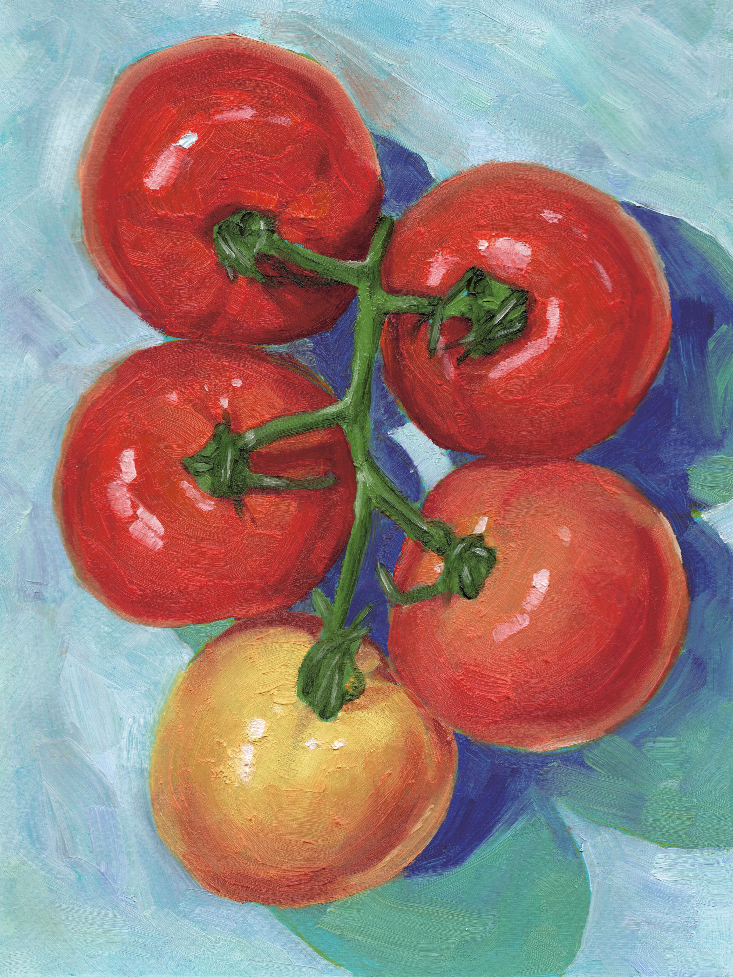 Tomato Vine, 2026, oil and acrylic on panel