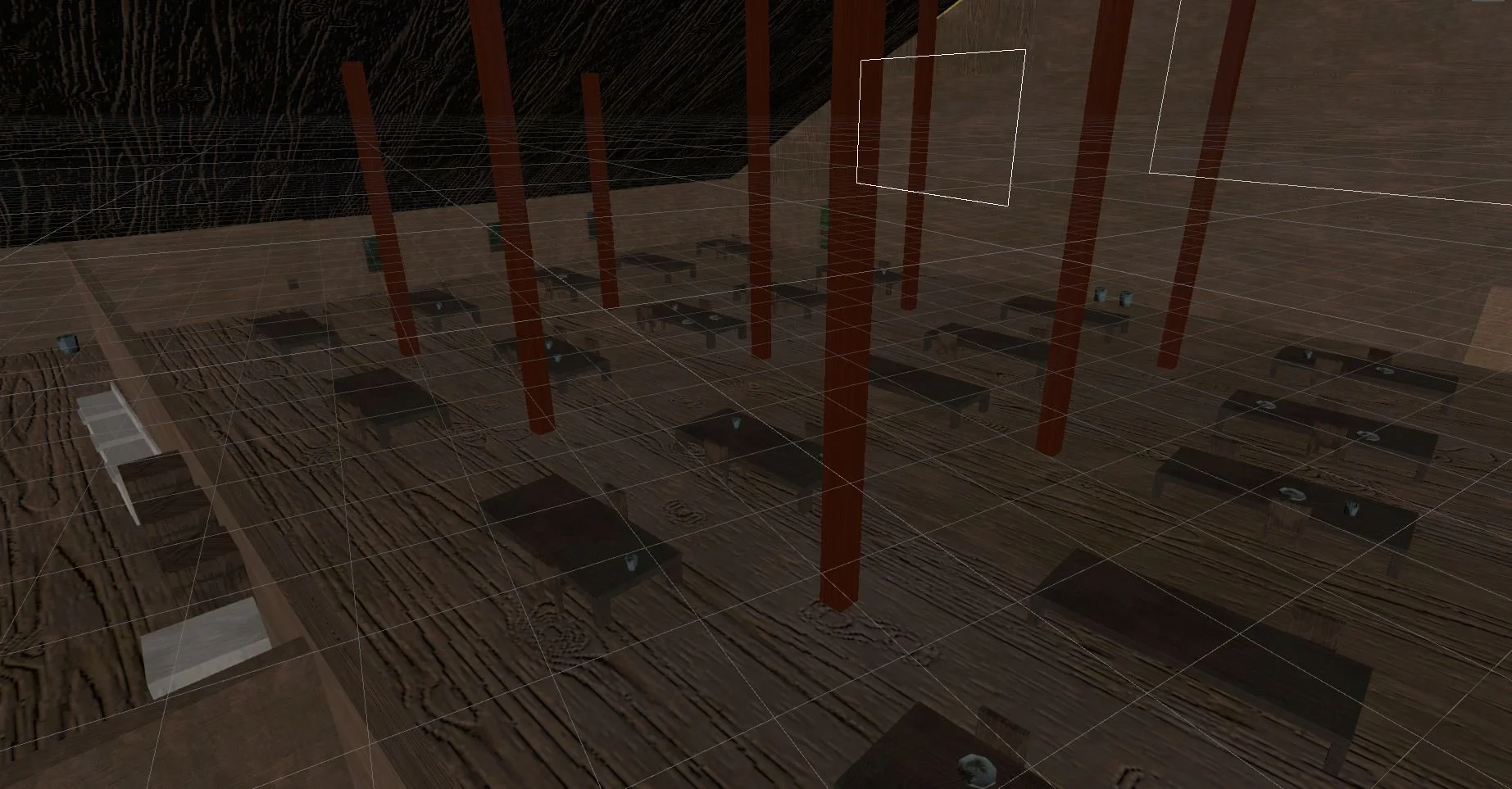 The dressing of the dining hall I did