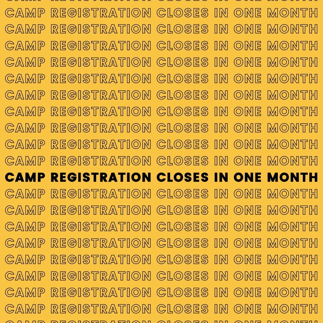 oh hey, did you know camp registration closes in one month?

May 18th is the deadline to make sure you sign up for the best week you will have all summer! And we don't miss deadlines around here, right?

#yearbookcamp #rmj24 #yerd #yearbookadviser #c