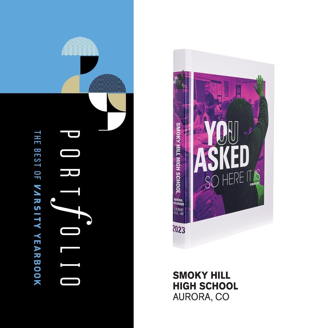 Here they are! Smoky Hill High School also earned a spot in the anthology section of Portfolio! Congratulations to the staff on this honor!

#yearbook #yerd #portfolio #varsityyearbook