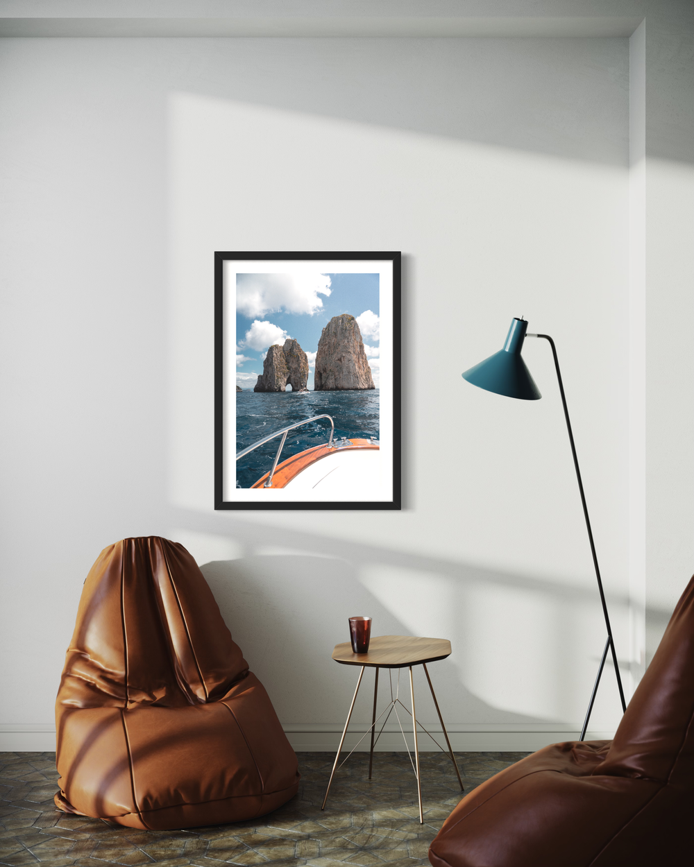 SMART - Bureau assis-debout - Noir, Mélaminé Chêne , 120x70 cm
