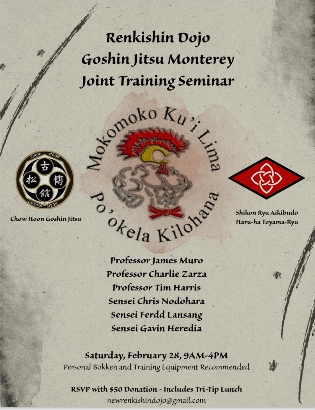 Renkishin Dojo Goshin Jitsu Monterey Joint Training Seminar