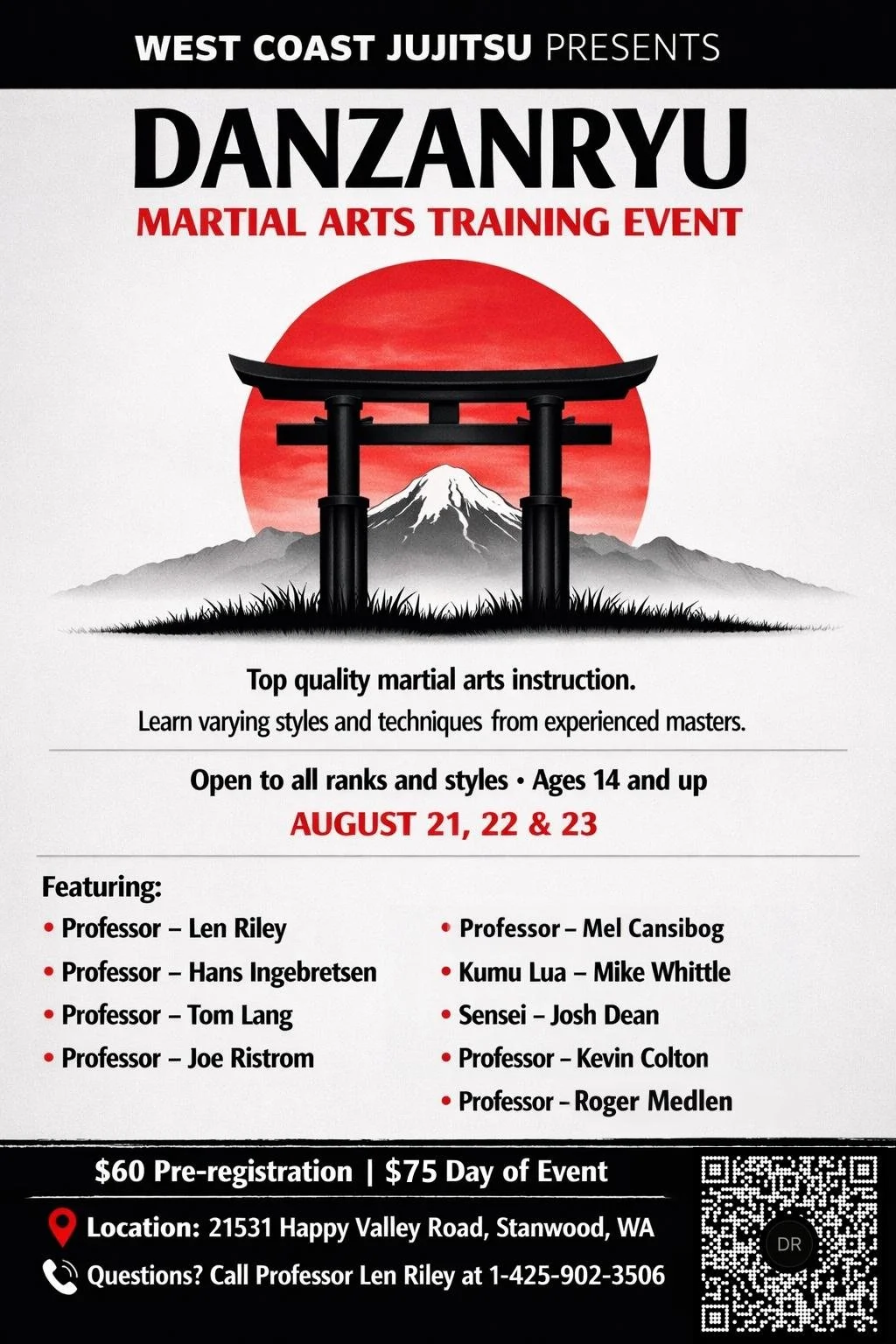 DAN ZAN RYU Martial Art Training Event