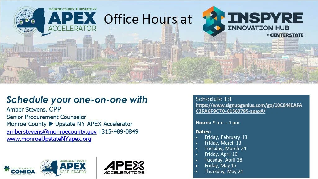 APEX Accelerator Office Hours – Onondaga County, NY