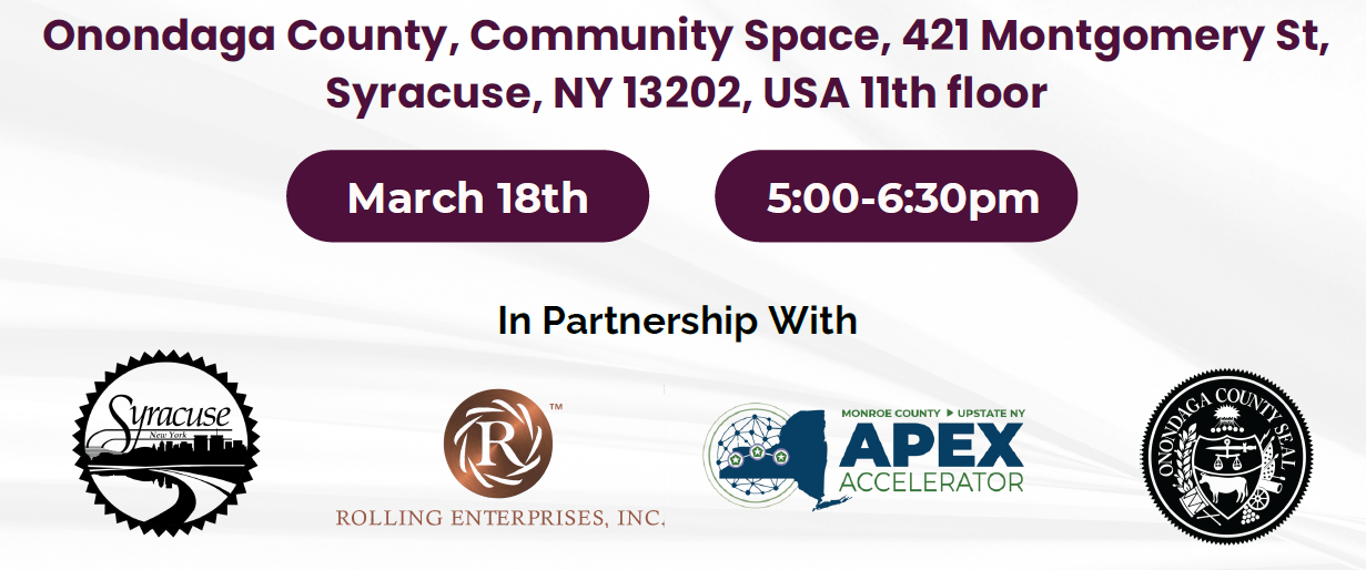 Live workshop - YOUR GUIDE TO LOCAL AND STATE MWBE CERTIFICATION AND CONTRACTING OPPORTUNITIES (Onondaga County)