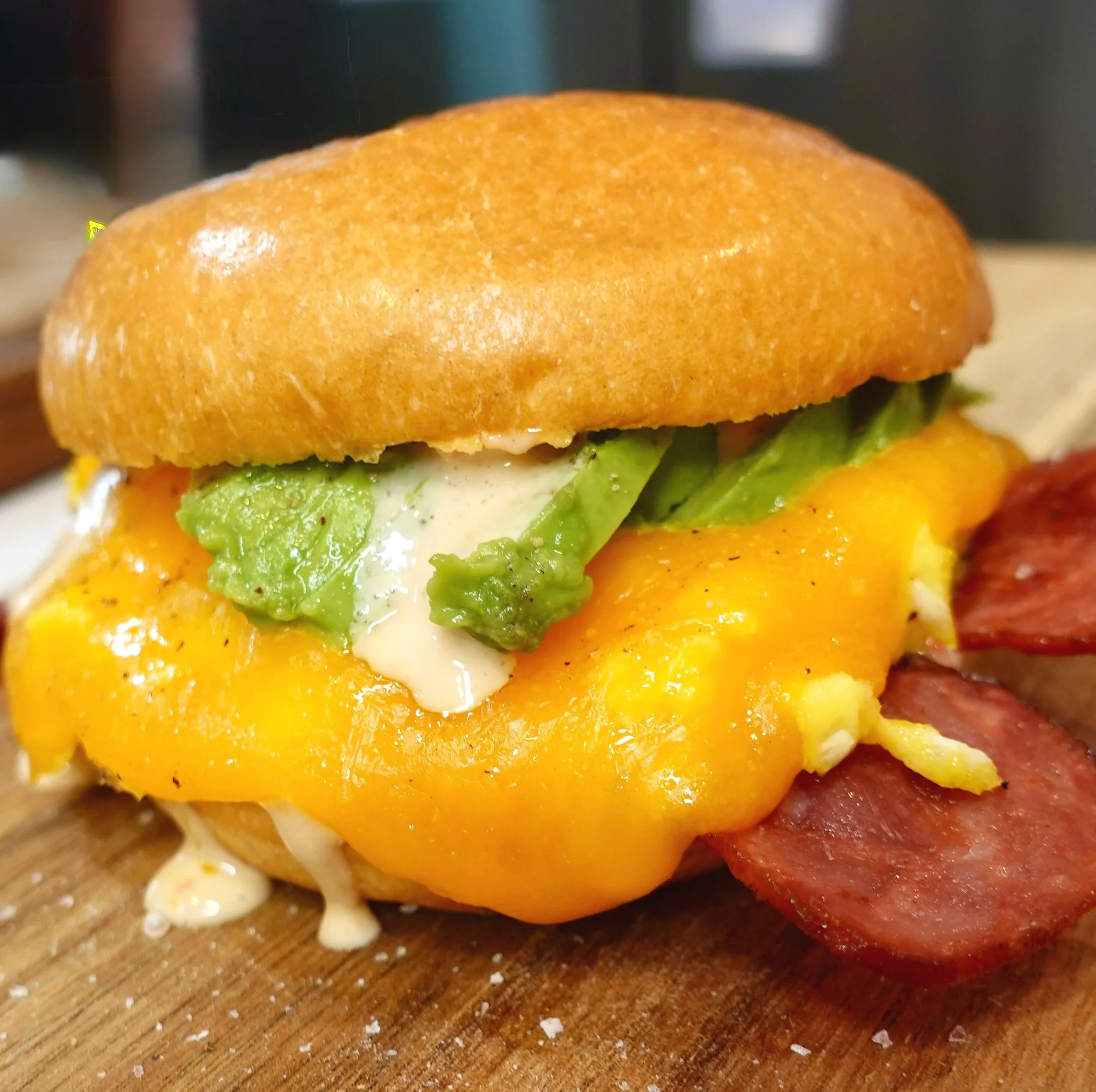 Cheesy Chipotle Breakfast Sandwich with Bone Broth Collagen