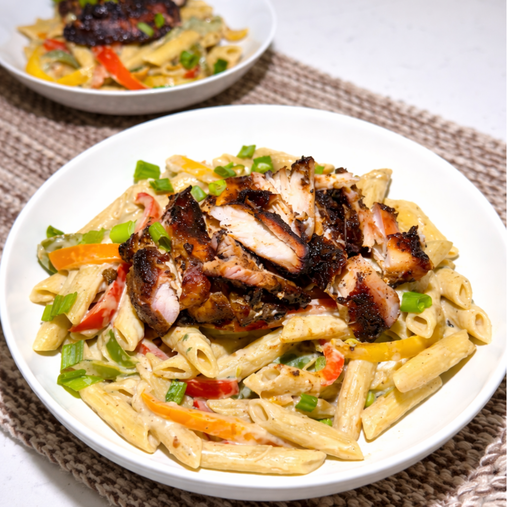 AUTHENTIC JAMAICAN RASTA PASTA (Extra Saucy + Full Flavor)
