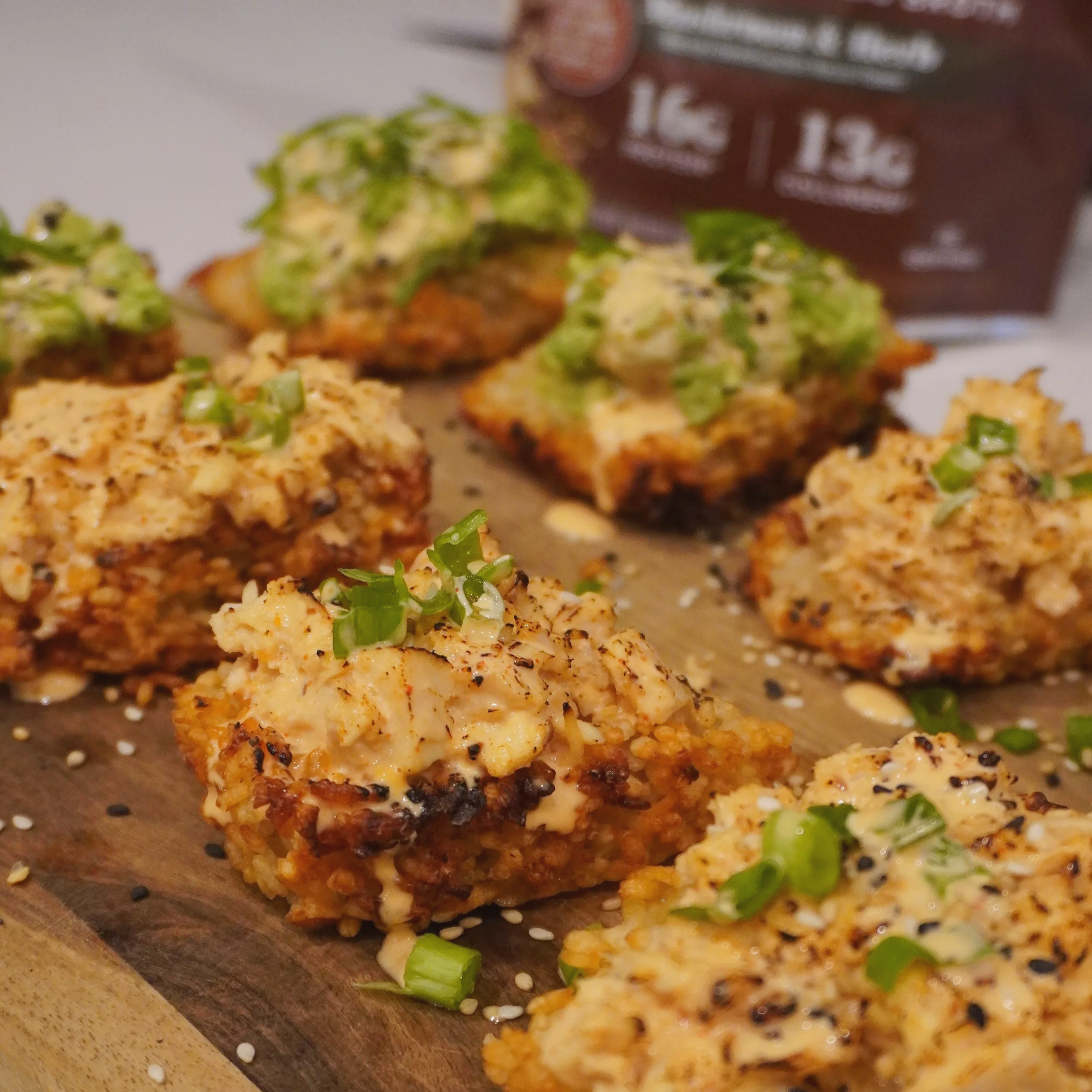 Crispy Air-Fried Rice Bites (Spicy Tuna or Avocado)