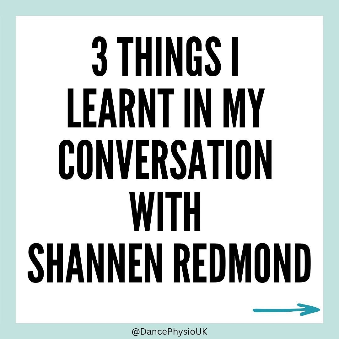 3 big takeaways from Episode 1 of Clinic Conversations with guest @shannendanceandfitness who&rsquo;s story evolves around self advocacy and standing up for yourself within the industry. 

The response already has been incredible and I can&rsquo;t th
