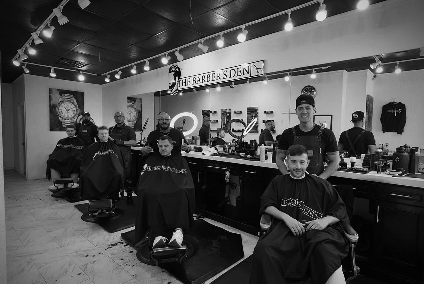 the barbers den