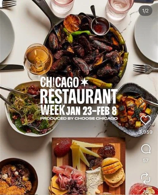 ⏱️We're counting down to Chicago Restaurant Week and guessing that many of you are, as well! 

With price fixed options at over 500 restaurants in Chicagoland, it is wise to start planning and securing reservations.

🍽️ The #WestLoop will once again