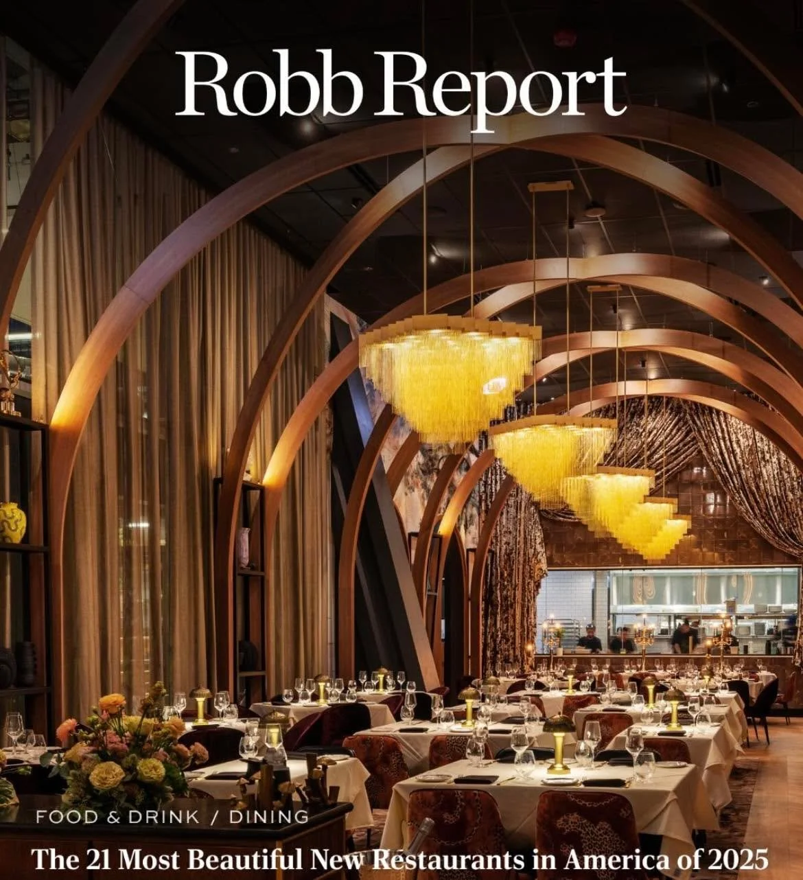Congratulations to West Loop&rsquo;s @adalinaprime on winning the high honor of being one of the country&rsquo;s 21 Most Beautiful Restaurants of 2025 by the @robbreport!