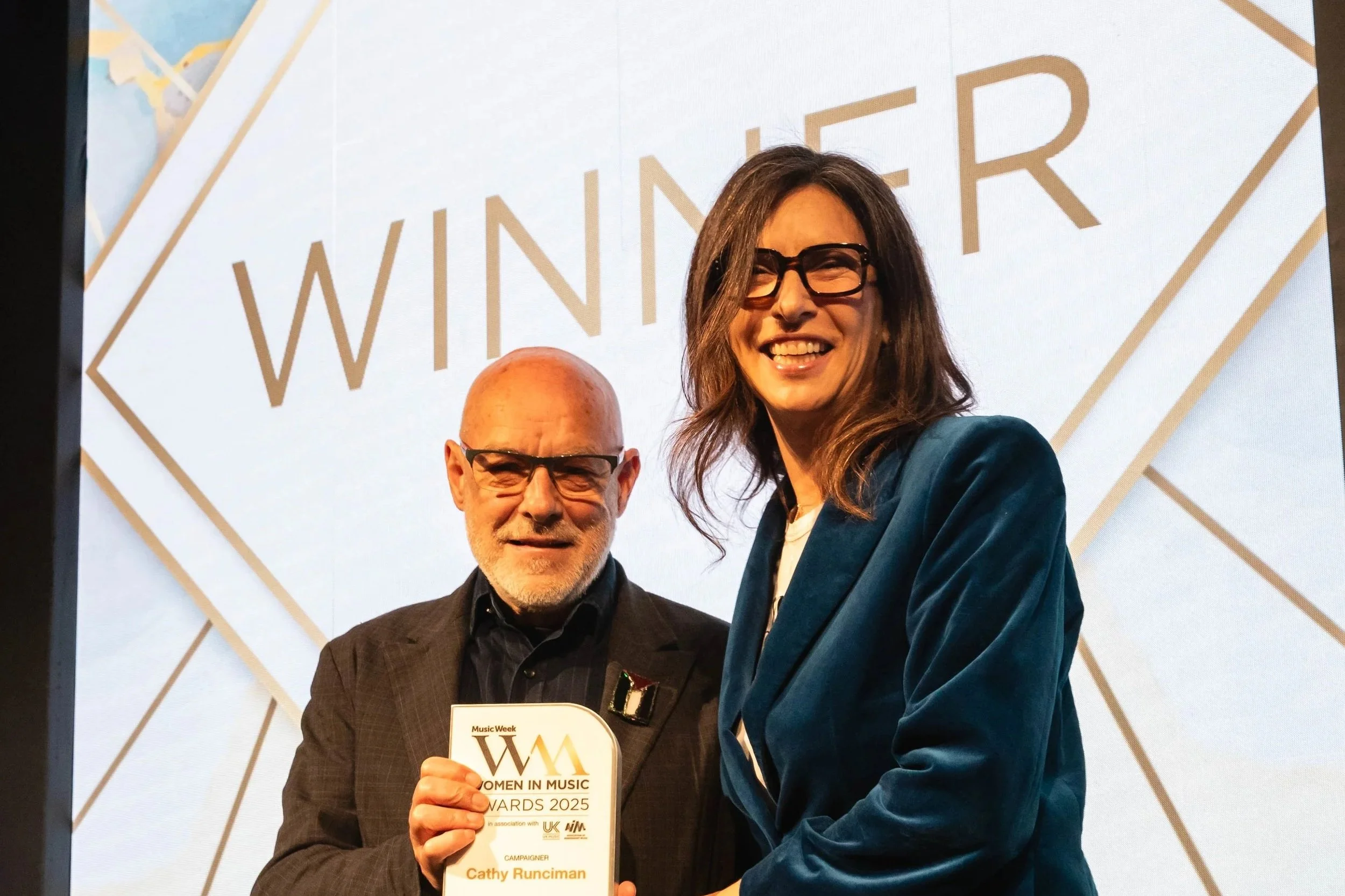 Cathy Runciman wins ‘Campaigner of the year’ at the Women In Music awards