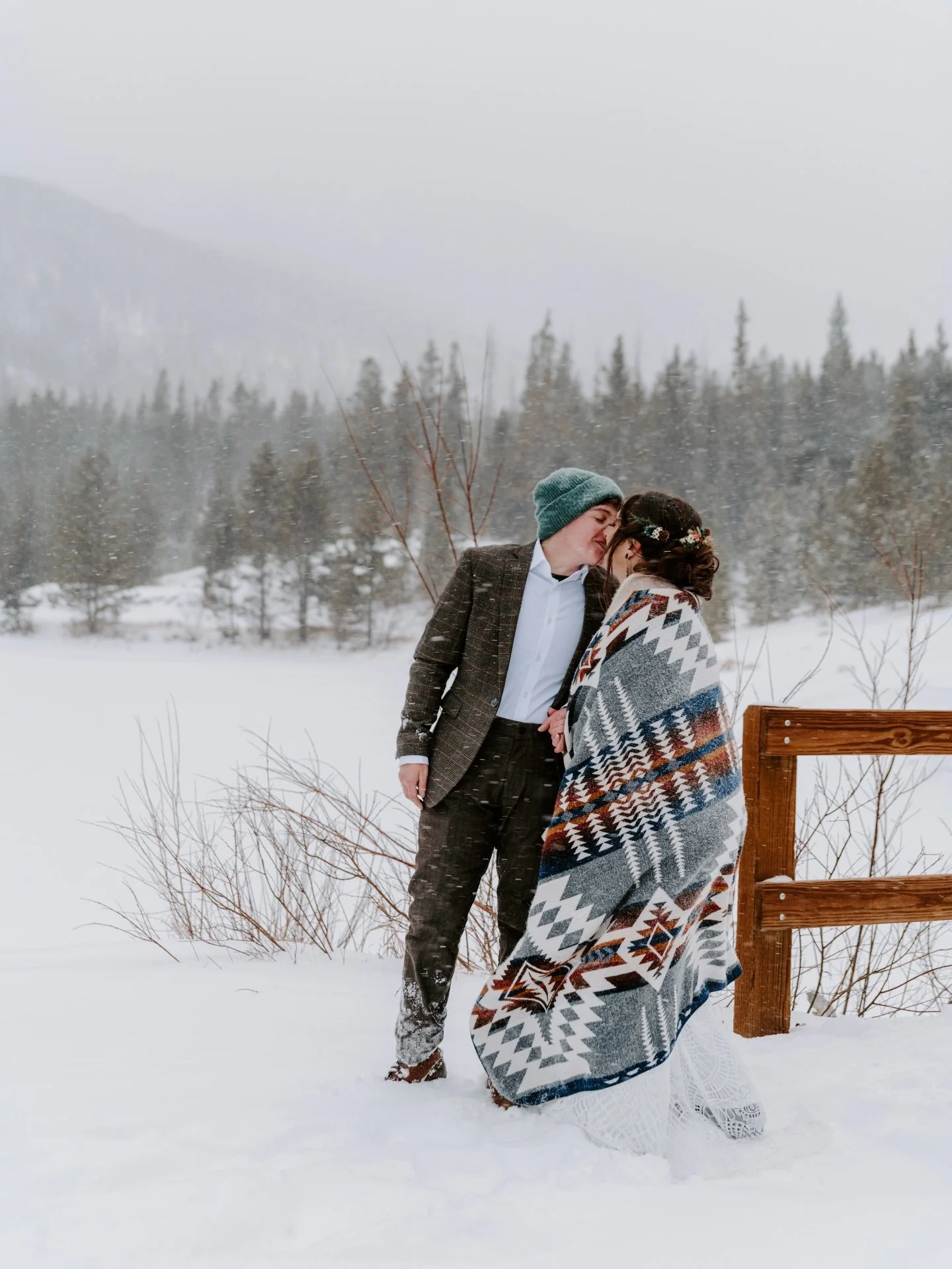 Saturday was not just a beautiful elopement, it was an epic snowstorm. It may have taken a day until warmth returned to my hands, but I would do it again and again with the most adventurous and brave couple who wouldn&rsquo;t let anything ruin their 