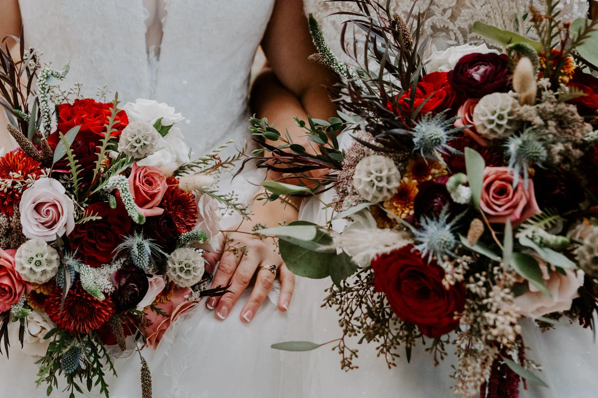 LGBTQ wedding detail bouquet photo