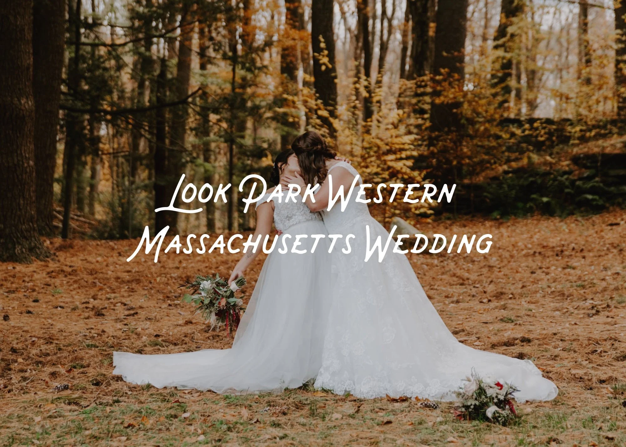 LGBTQ wedding portrait in the fall