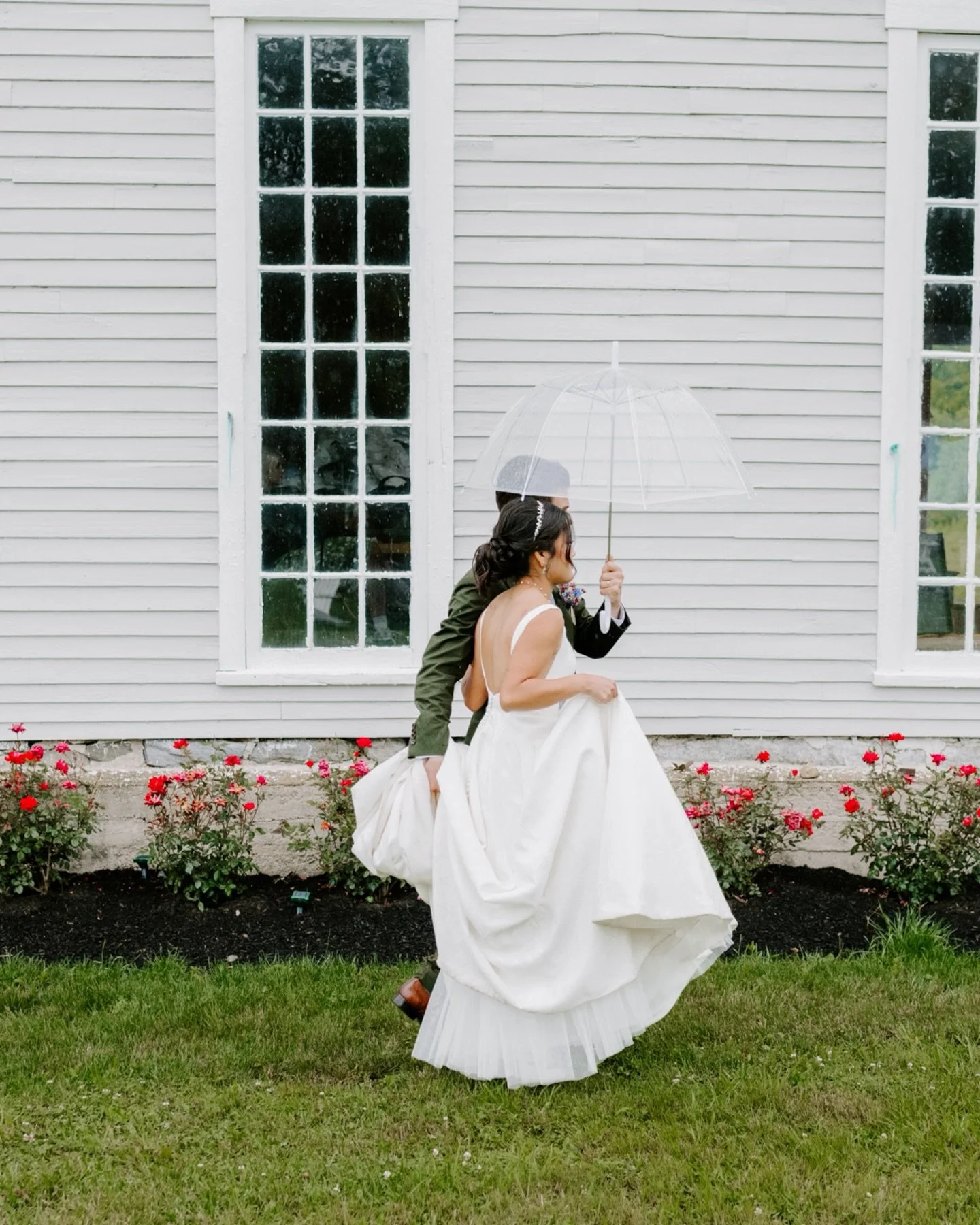 Rain may make things different than what you expect, but they never ruin a wedding day. Fun fact: cloudy day photos are often more colorful and vibrant! They also look amazing on skin tones. 

Here&rsquo;s a few tips on how to best prepare for rain:
