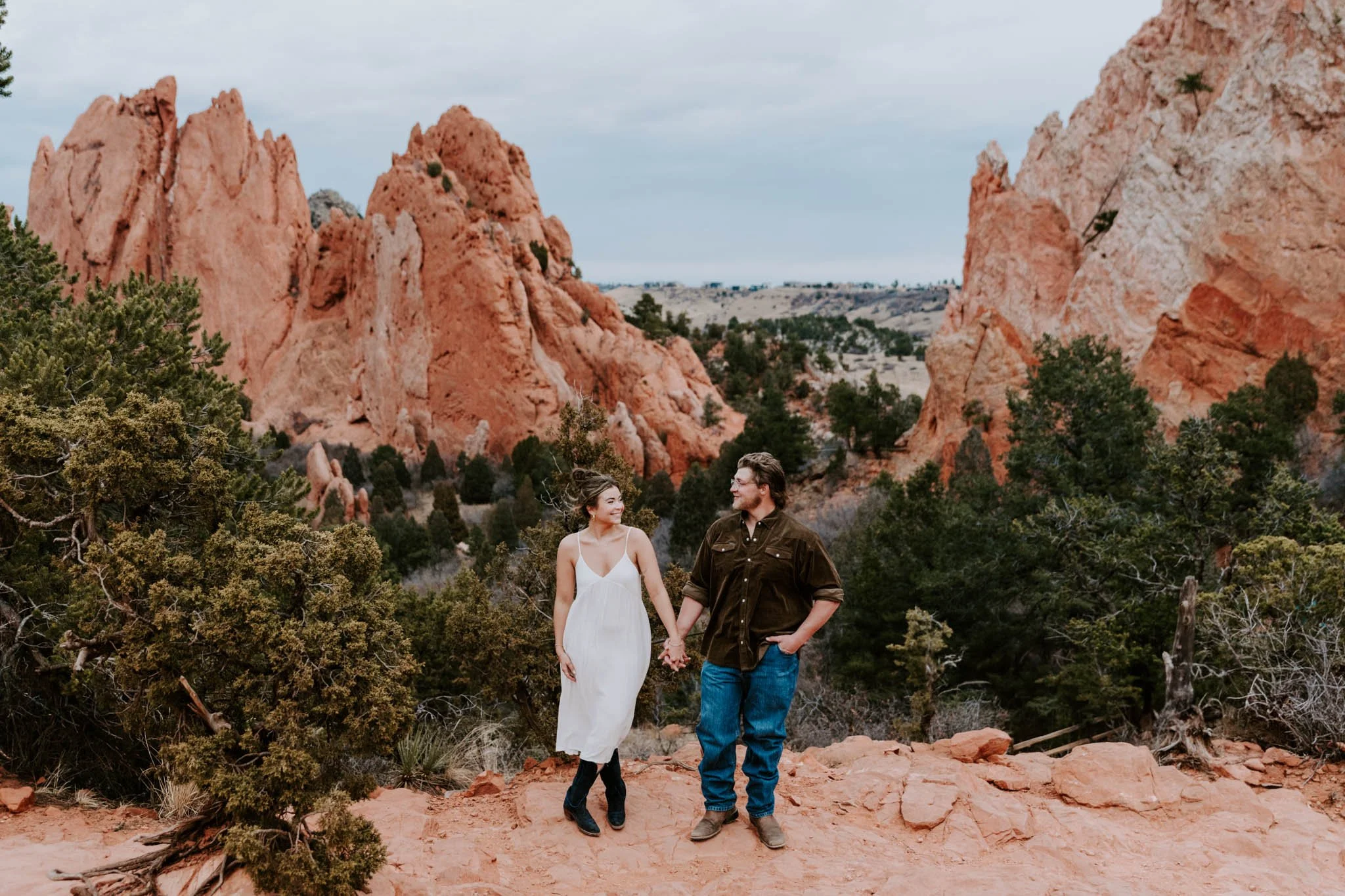 Garden of the Gods intimate elopement at sunset