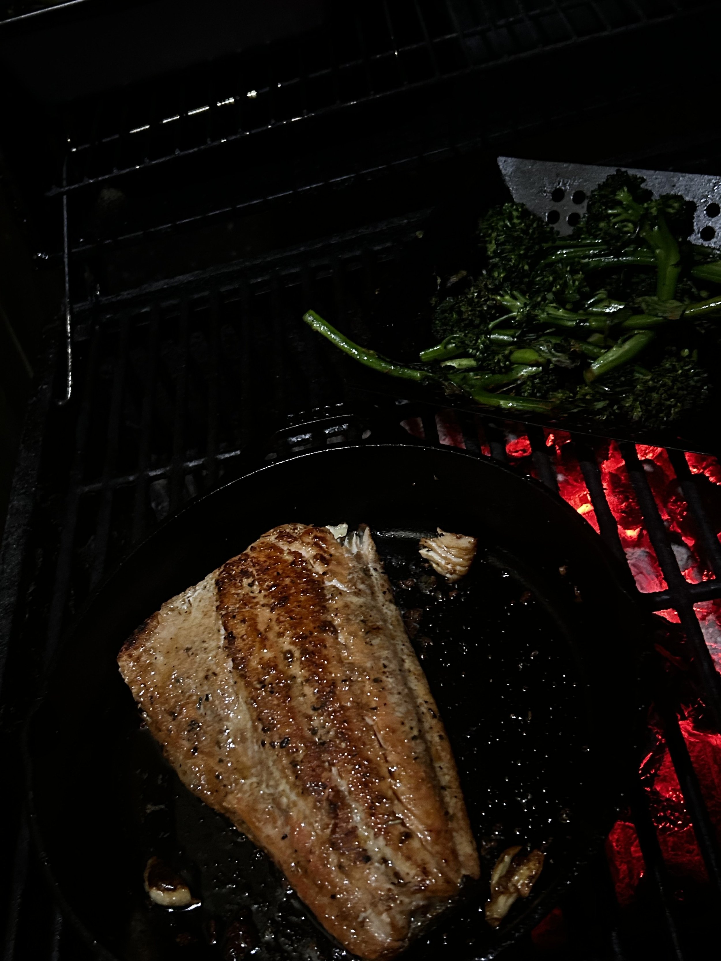 Grilled* Salmon w/ Sautéed Asparagus