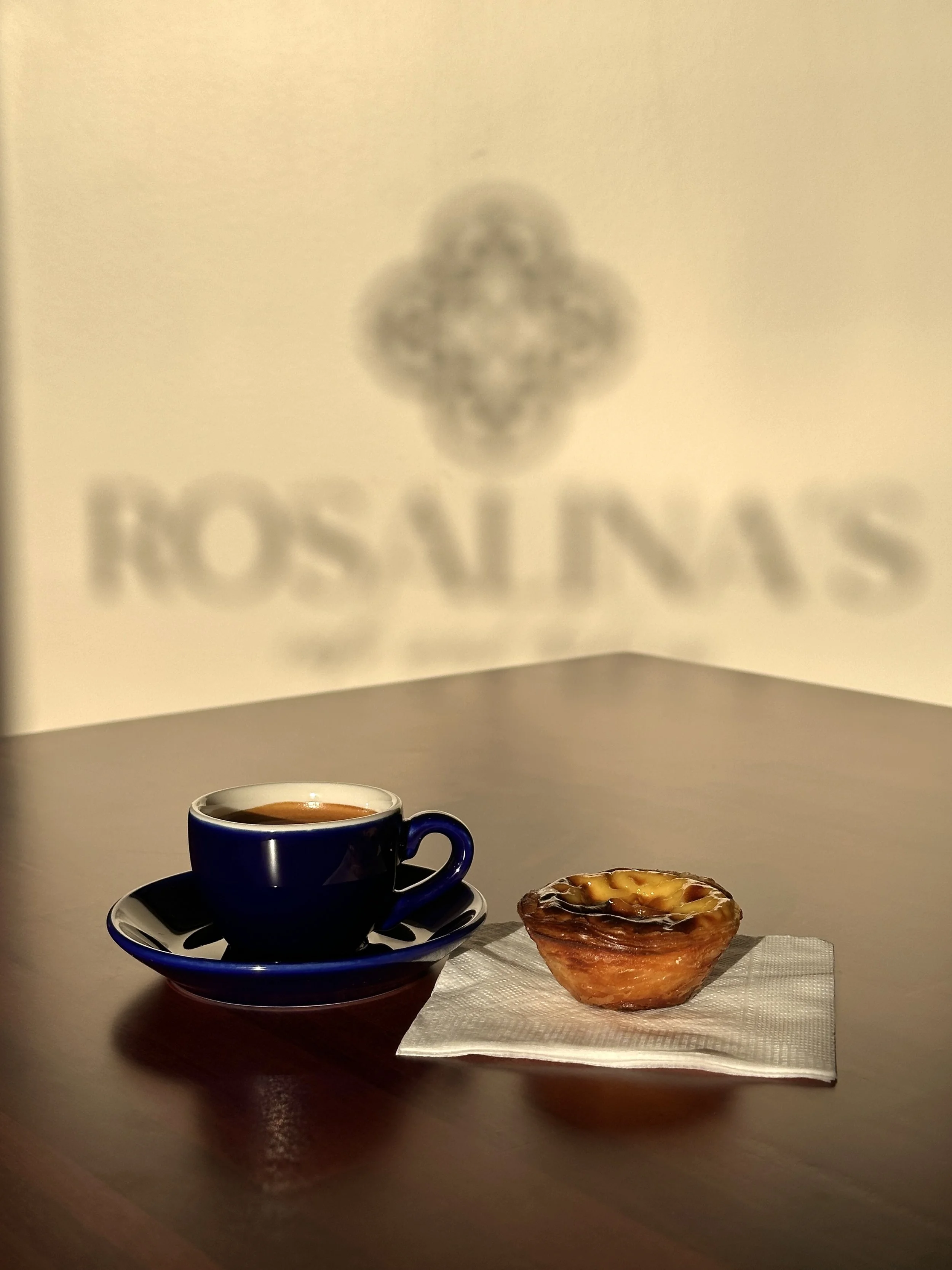 espresso and pastel de nata