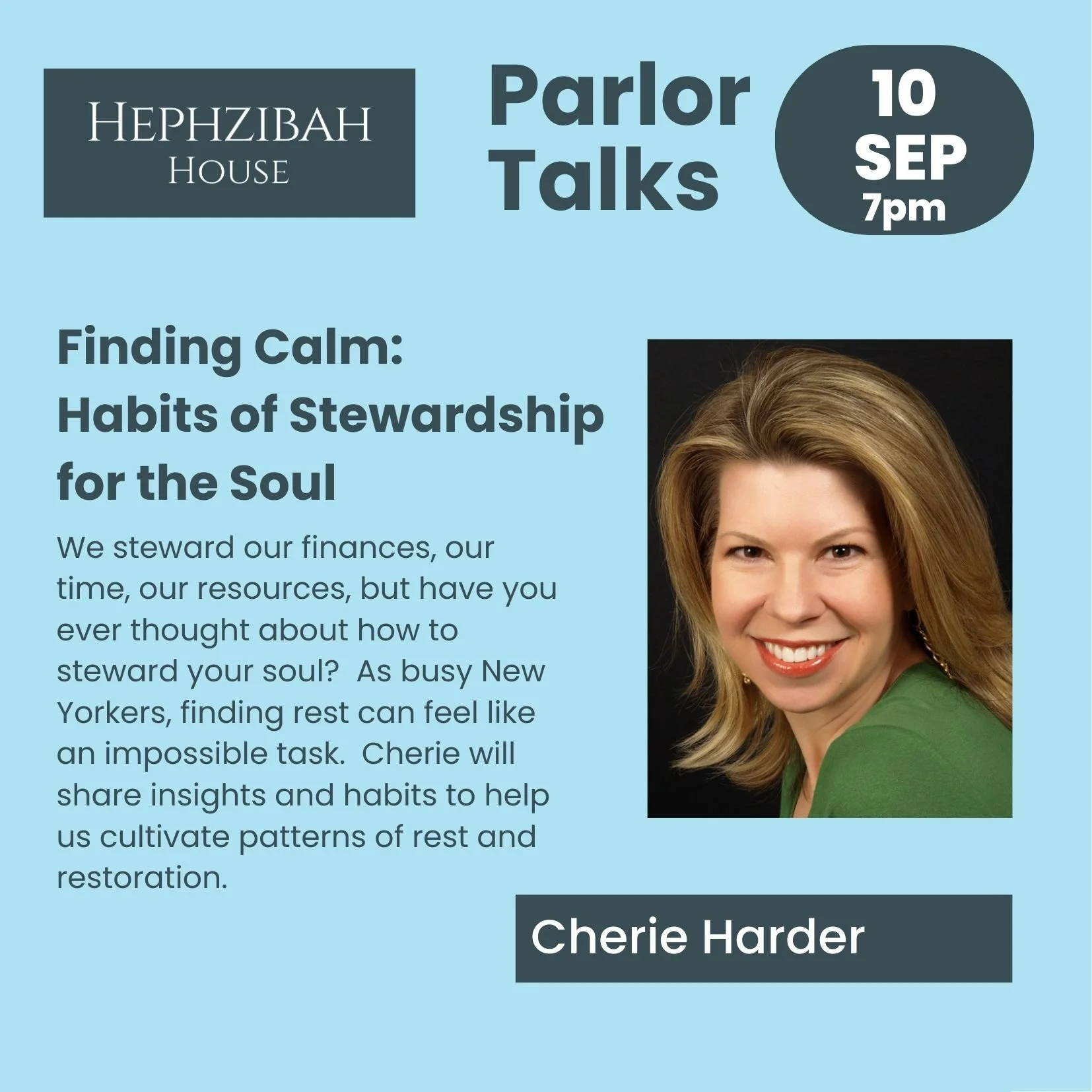 Cherie Harder | Finding Calm: Habits of Stewardship for the Soul
