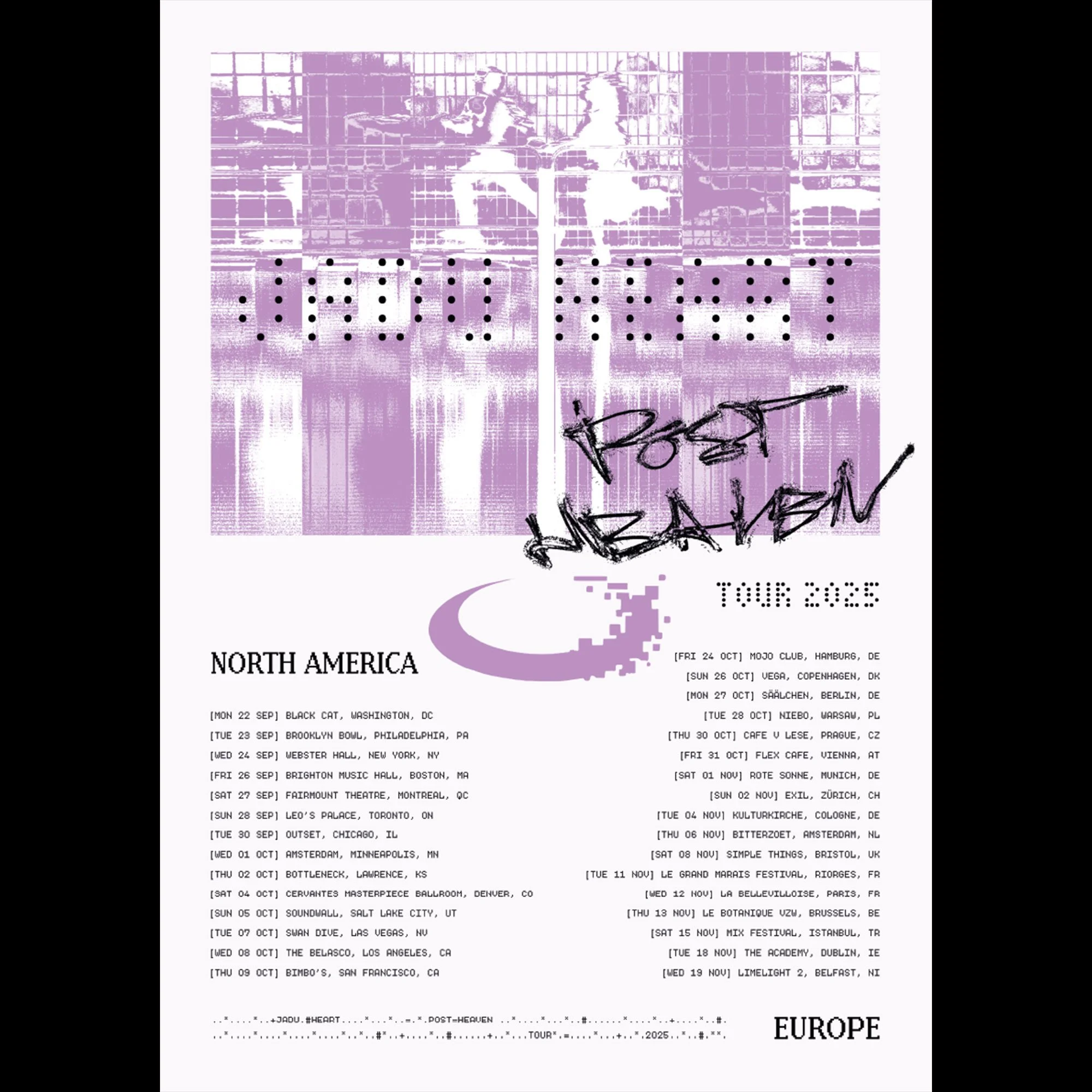 Jadu Heart | Post Heaven Tour Poster