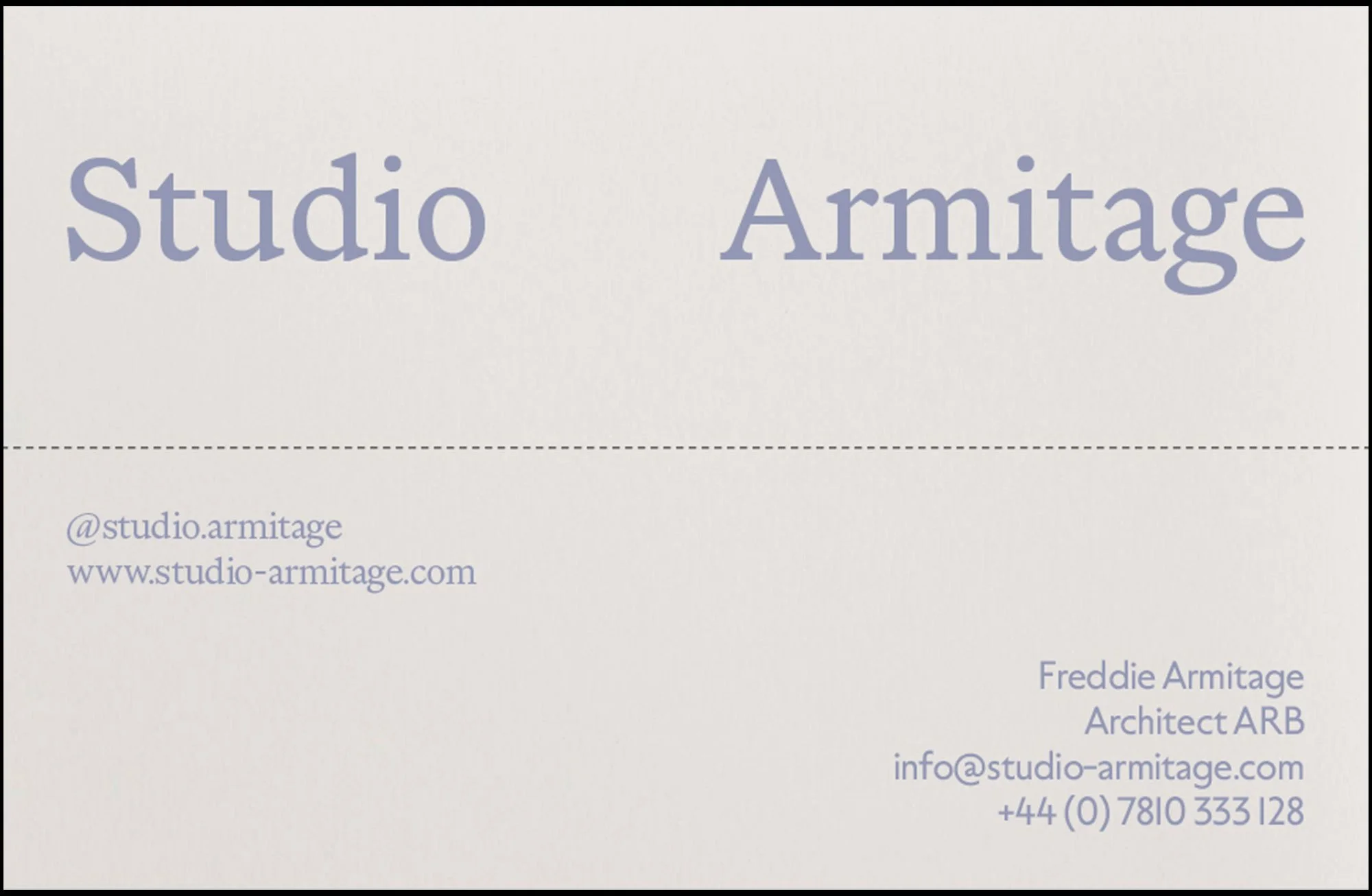 Studio Armitage | Business Card