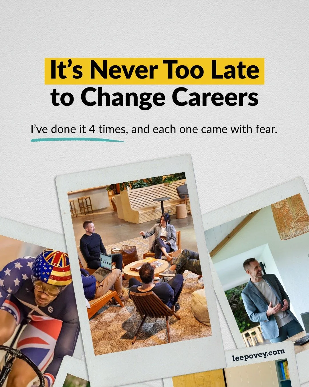 I&rsquo;ve changed careers four times.
And each time, I felt fear.

Fear of failure.
Fear of starting over.
Fear of looking foolish.

And every time, that fear turned out to be growth.

What I&rsquo;ve learned: each career shift adds skills you&rsquo