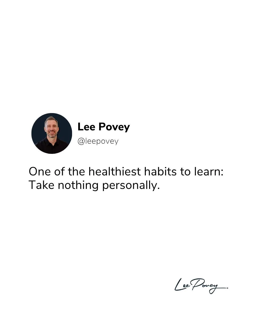 "99% of the time, people aren&rsquo;t thinking about us."

It&rsquo;s a daily practice, and I&rsquo;m still a work in progress. Yet the more I let go of the "why" behind other people's actions, the more room I have for my own peac