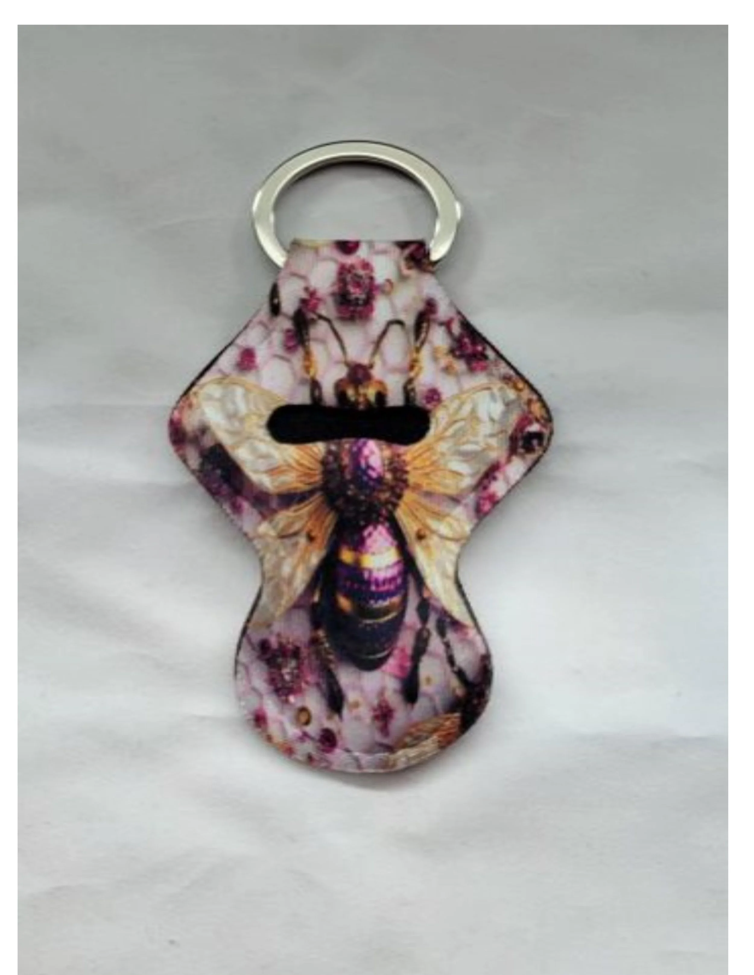 Bee Lipstick/Lighter Keychain