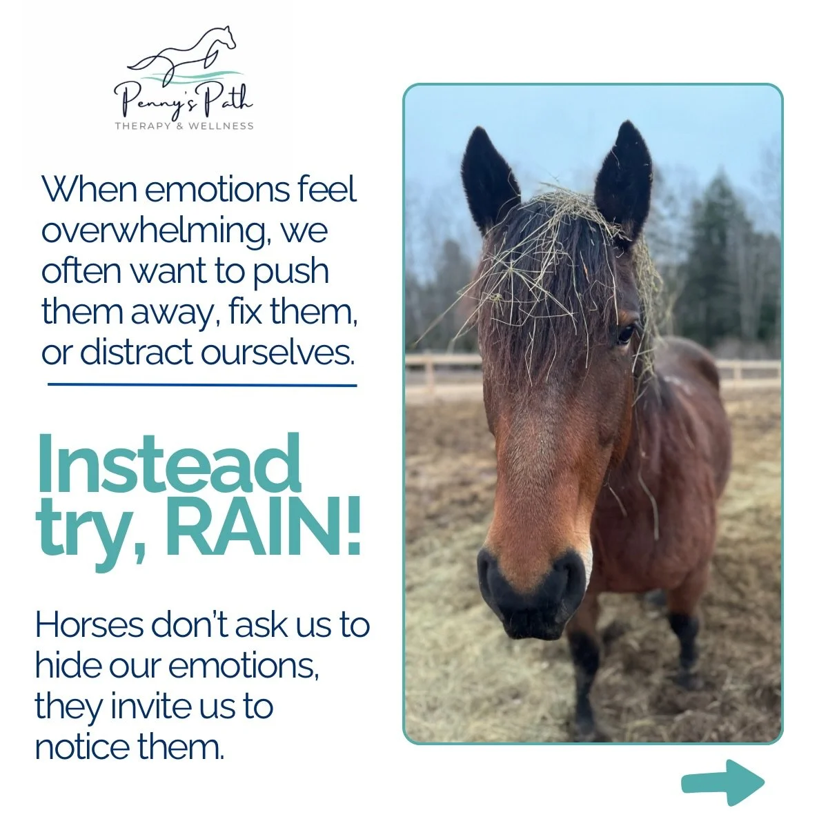 When emotions feel overwhelming, we often want to push them away, fix them, or distract ourselves.

Instead, try RAIN 🌧️

Emotional regulation isn&rsquo;t about never feeling overwhelmed. It&rsquo;s about learning that you can move through difficult