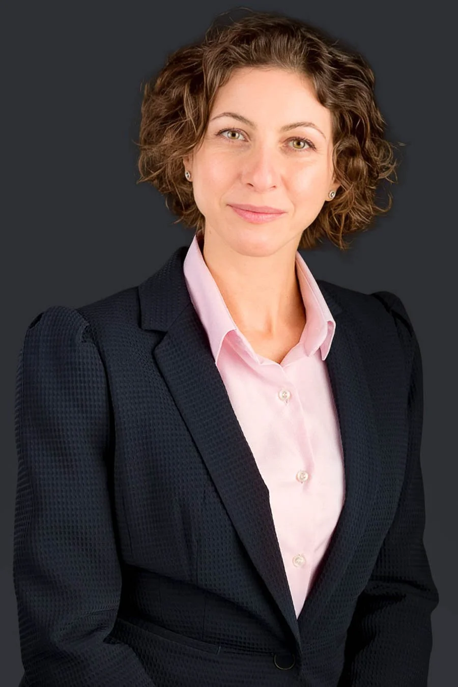 Professional studio headshot of a woman photographed in Vilamoura