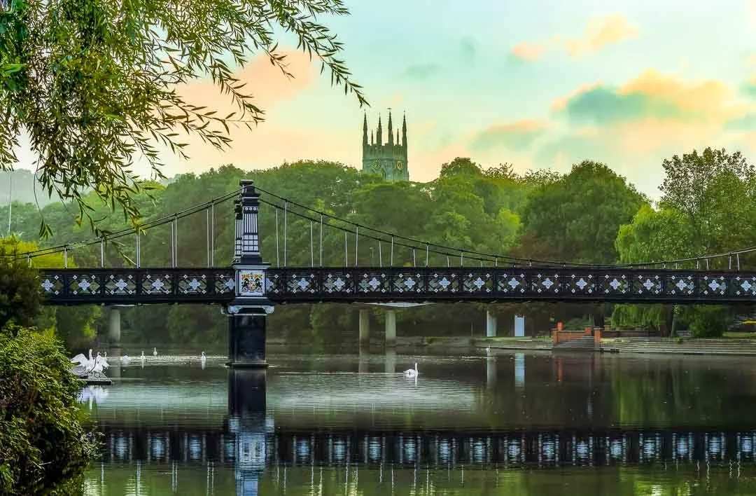 A view over the river Trent in Burton on Trent