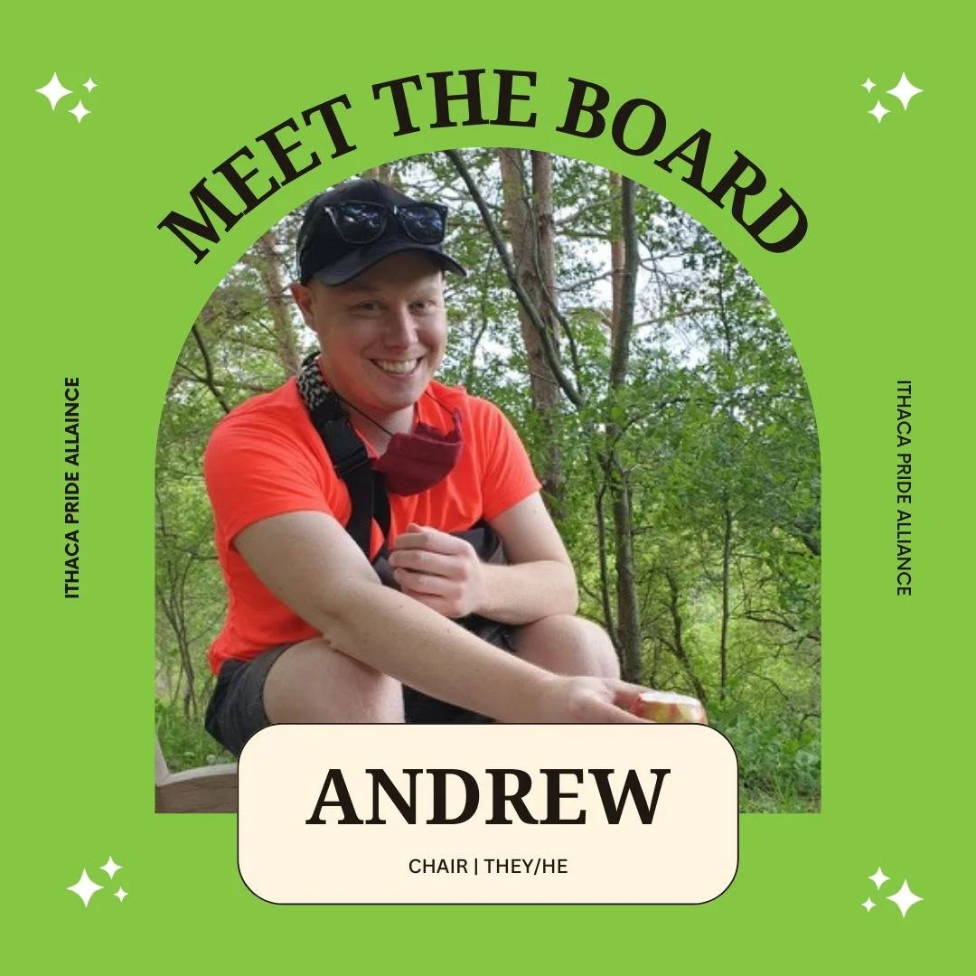 Get to know the board members of IPA! Andrew is the Chair - they do a little bit of everything, providing oversight to IPA activities and one of the primary organizers of the annual Pride Festival.

Want to learn how you can get involved? Learn how y