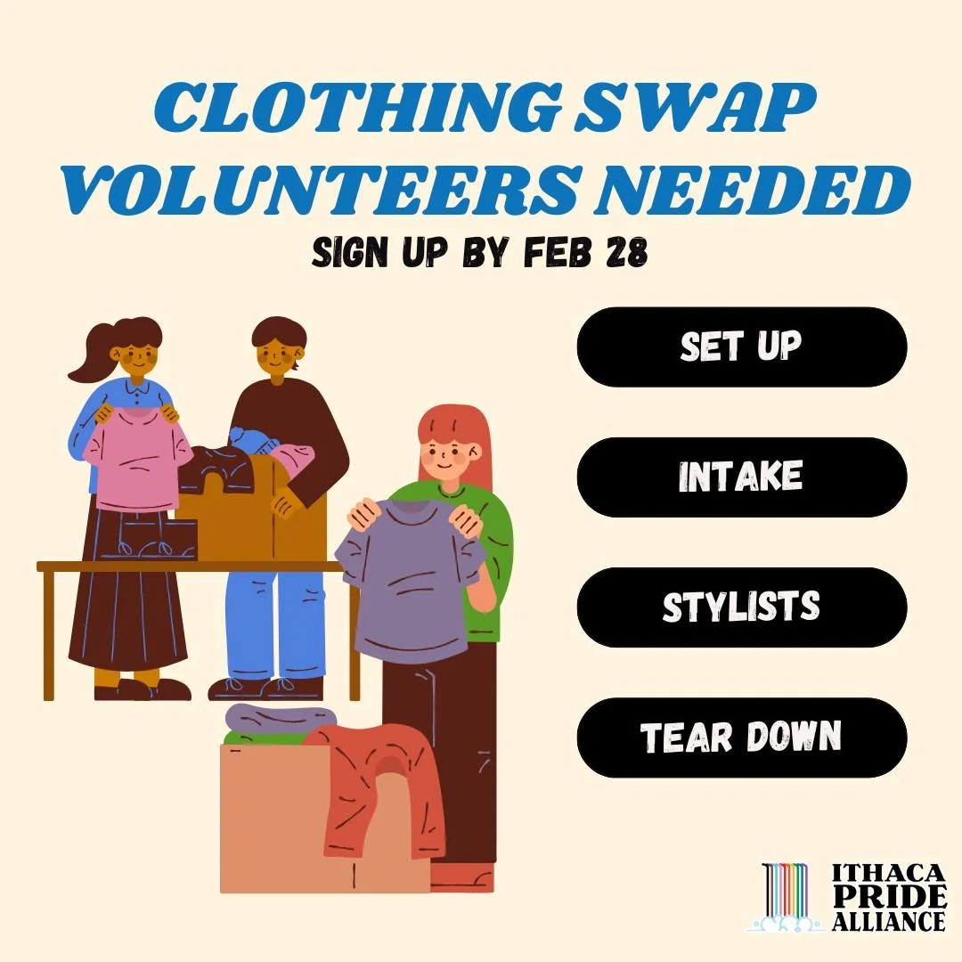 Volunteers and donations needed for the annual All Y'all Clothing Swap on March 7! Sign up to volunteer or drop off gently used clothing at one of the designated drop-off locations. Sign up in bio