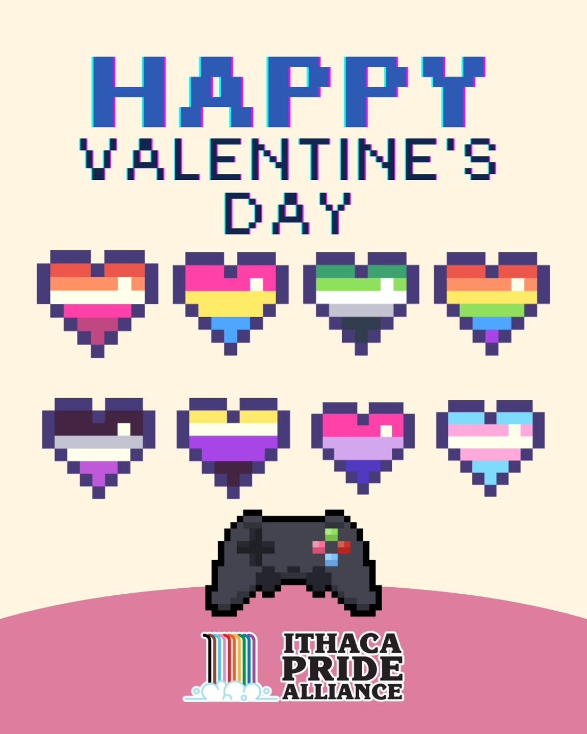 Happy Valentine's Day from Ithaca Pride Alliance! #ithaca #lgbtq