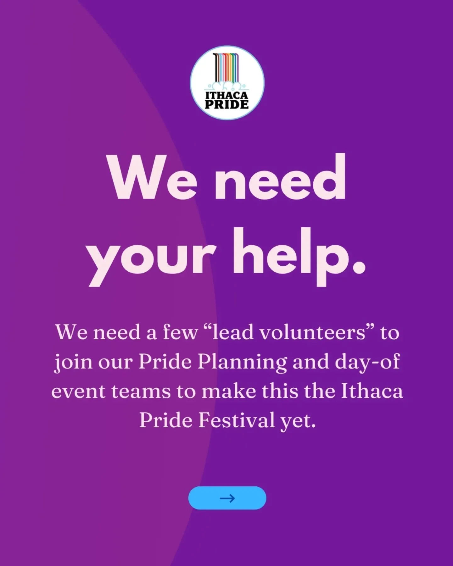 We need you! 🏳️&zwj;🌈❤️ The Pride Planning team is looking for a few "super volunteers" who can dedicate some time this Spring to help us make this years Festival the best one yet. We are a fun, organized, and collaborative team and you'l