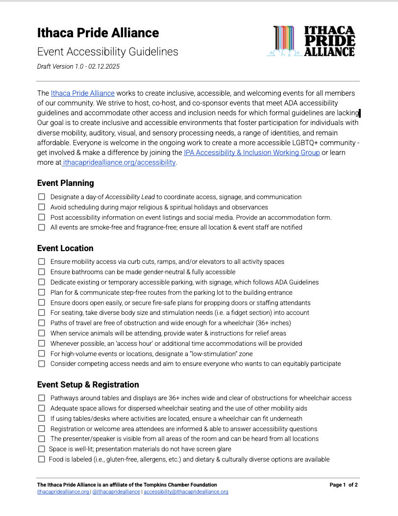 IPA Event Accessibility Guidelines