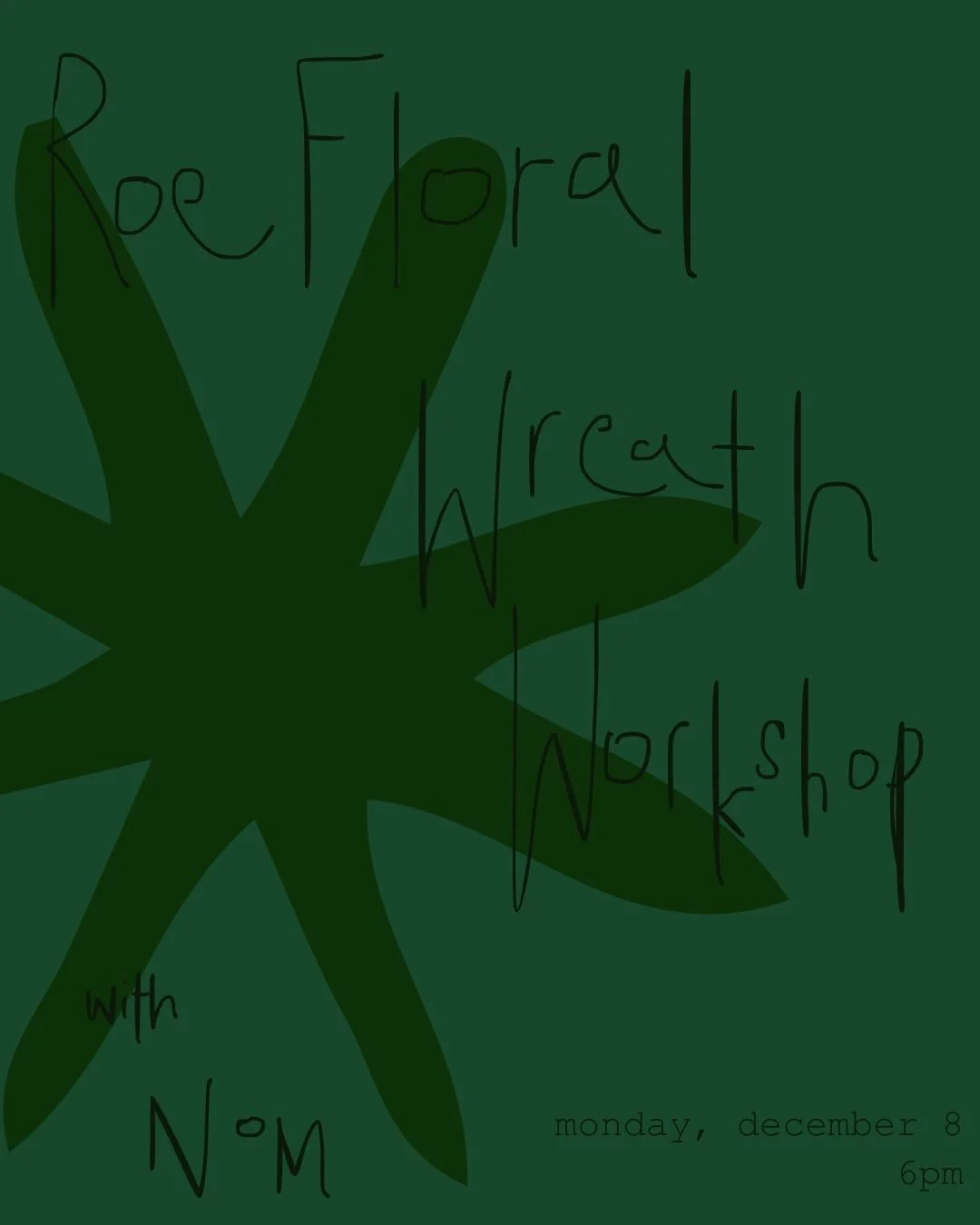 time to get wreathy 🌲🥀🍊🥕🧄 

Join us Monday, December 8th to learn the rules of wreath making, or lack there of, from Roe Floral, hosted at their studio in South Minneapolis. 

Think Spanish moss, dehydrated fruits, dried flowers, and more cutene