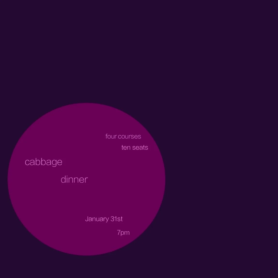We&rsquo;re back! Guest Chef Sofiya Hutsal and I are crafting up another full four course cabbage themed menu, paired for your pleasure. 

Snag one of the few remaining spots at the link in bio. 🥬