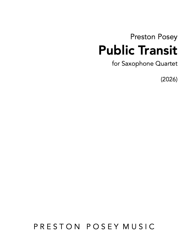 Public Transit for Sax Quartet