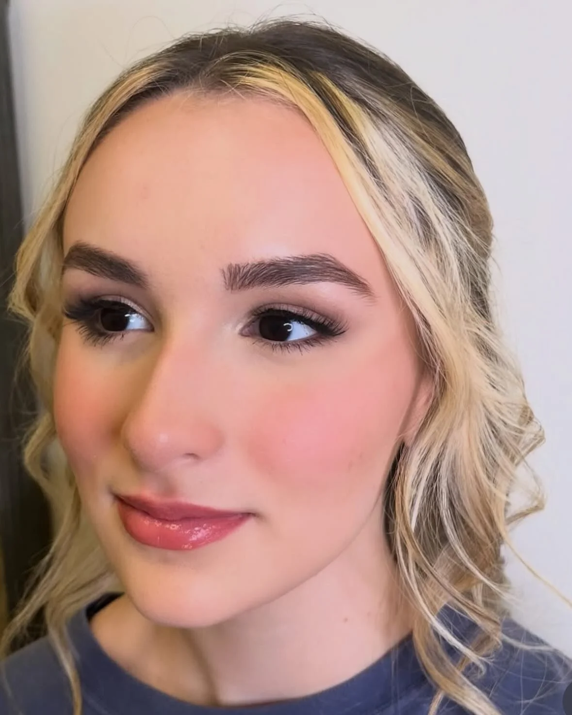 Prom makeup by @nobileesthetics - book online at vagaro.com (link in bio)