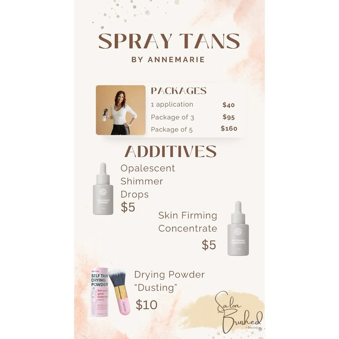 Upgrade your spray tan with these NEW additives! 🤎
>>Swipe to read more about each product!
