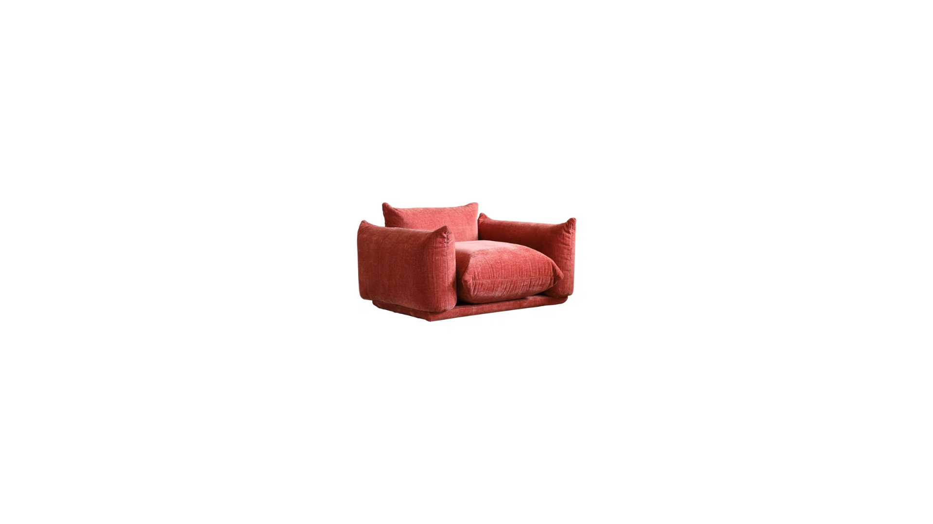 Malibu Armchair (Orange-Red)