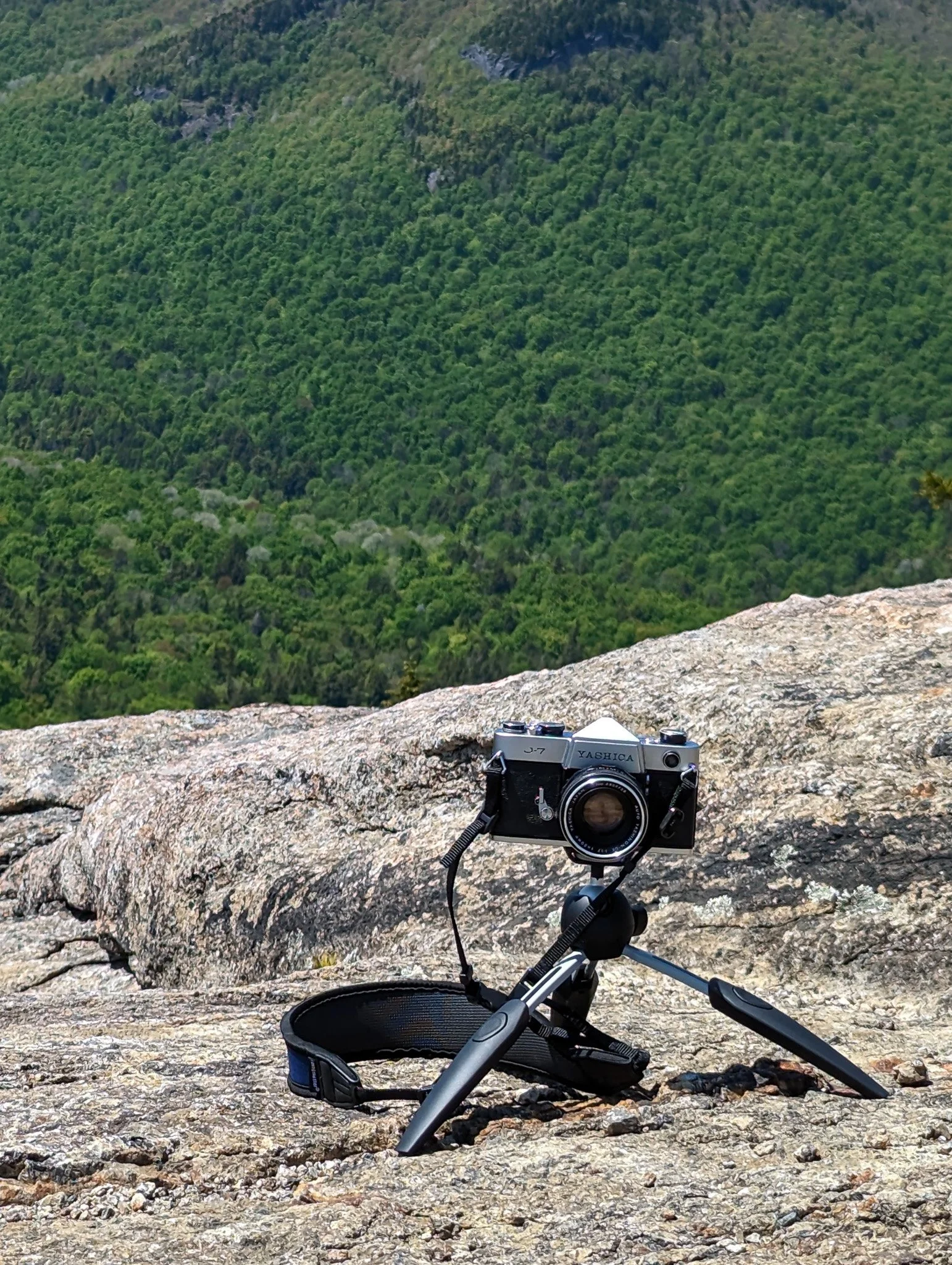 Yashica J7 35mm camera on a tripod