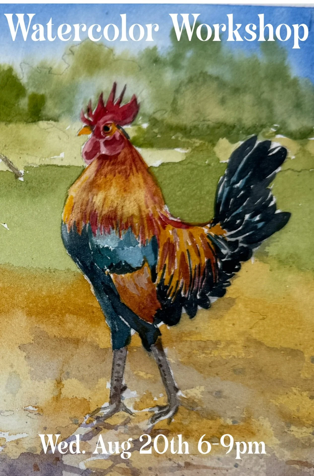 Watercolor Workshop-Chickens