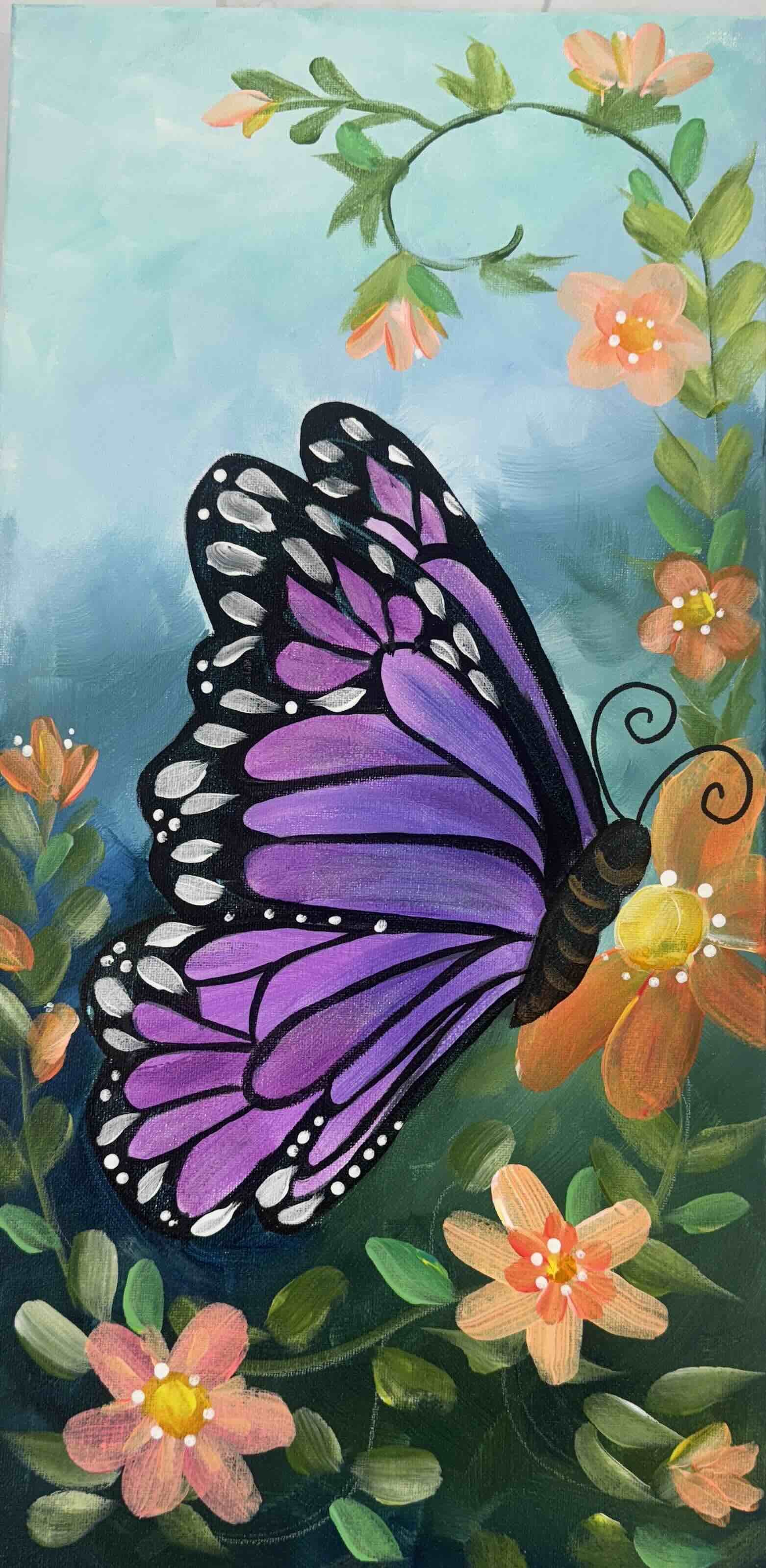 Beautiful Butterfly 1. 12x24